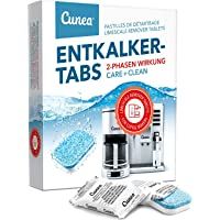 Cunea - Pastillas descalcificadoras para cafeteras y hervidores de agua- 12 x 2 fases